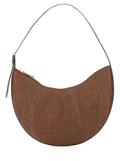 Etro Essential Hobo Bag In Brown