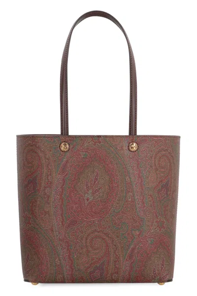 Etro Essential Jacquard Fabric Tote In Multicolor