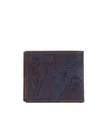Etro Paisley-pattern Leather Wallet In Black