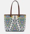 Etro Essential Large Canvas Tote Bag In White