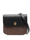 Etro Essential Canvas And Leather Small Bag In Black
