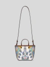 Etro Essential Mini Printed Canvas Bag In White