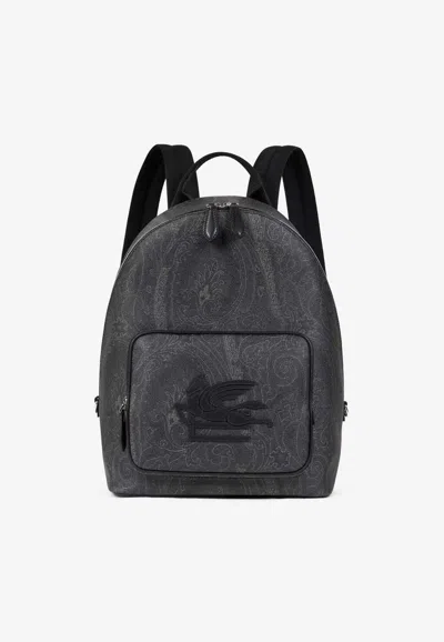 Etro Essential Paisley Backpack In White
