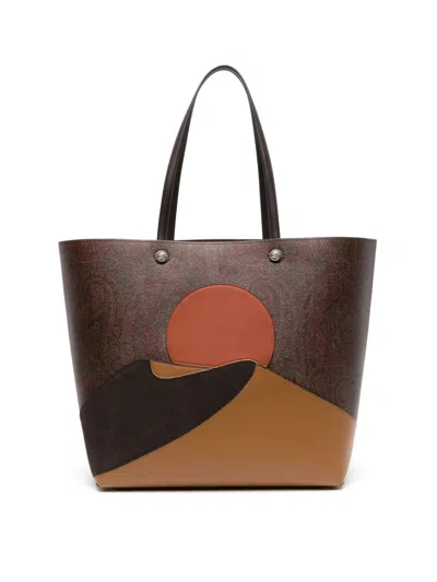 Etro Essential Paisley-print Maxi Tote Handbag In Multiple Colors