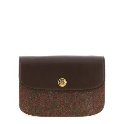 Etro Essential S Crossbody Bag In Brown