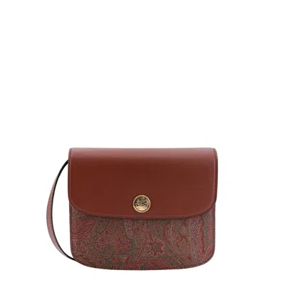 Etro Essential Shoulder Bag In Brown