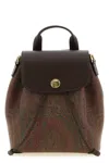 Etro Backpack With Adjustable Straps And Top Handle In Multi