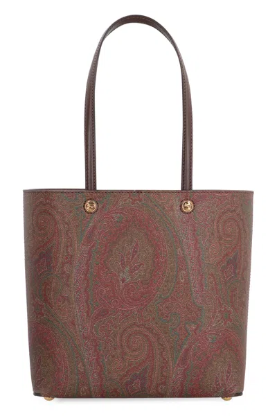 Etro Essential Tote Bag In Brown
