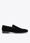 Etro Essential Velvet Loafers In Black