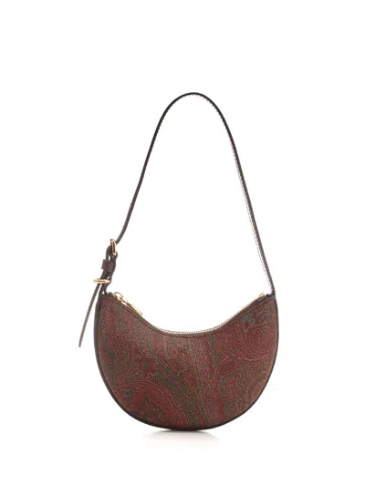 Etro Essential Xs Hobo Bag In Brown
