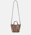 Etro Schultertasche Essentials Small Aus Canvas In Braun