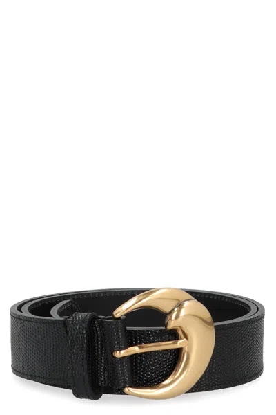 Etro Etched Paisley Leather Belt With 3.5 Cm Height And 6x6 Cm Buckle In Metallic