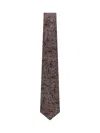 Etro Black Silk Paisley Beige Tie In Blue