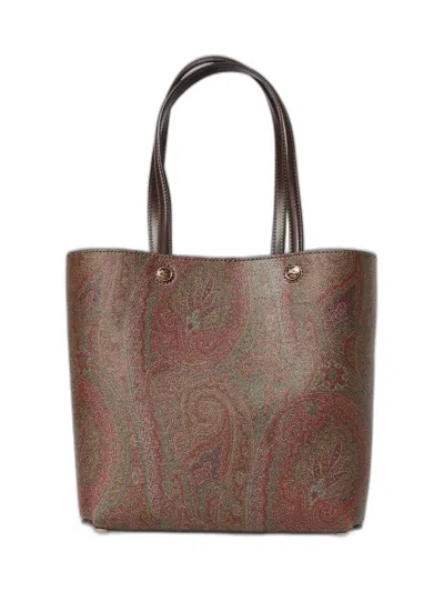 Etro Essential Jacquard Fabric Tote In Multicolor