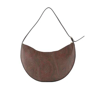 Etro Essential Large Hobo Bag In Brown