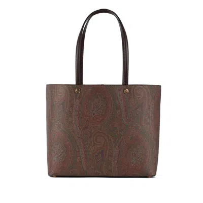 Etro Essential Medium Bag With Clutch In Multicolor