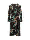 Etro Floral Midi Dress In Multi