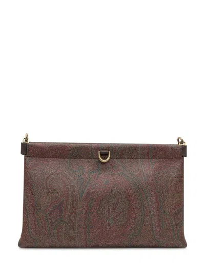 ETRO ETRO ETRO PAISLEY FABRIC CLUTCH BAG
