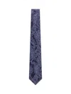 Etro Silk Blue Paisley Tie In Blue