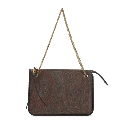 Etro Brown Crossbody Clutch Arnica Bag