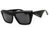 Etro 0095s Rectangular Dark Lens Sunglasses In Black