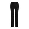 Etro Wool Trousers Grosgrain Embellishment In Black