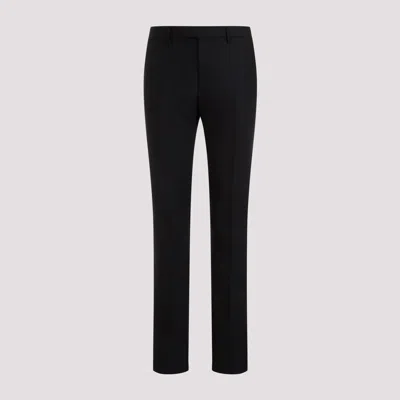 Etro Jacquard Tailored Slim Fit Trousers In Nero