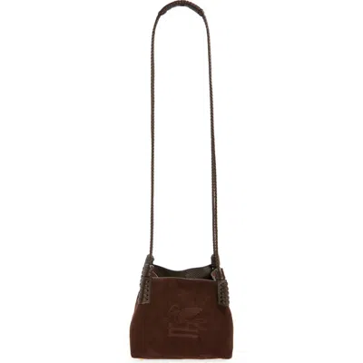 Etro Extra Small Libra Suede Crossbody Bag