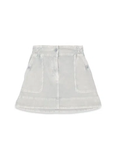 Etro Cotton-elastane Blend Skirt In White