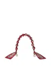 Etro Fabric-sphere Beaded Bag Strap In Red