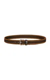 Etro Fabric Trimmed Belt In Brown