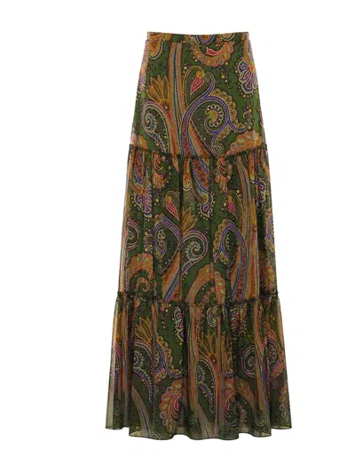 Etro Multicolor Long Skirt