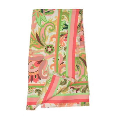 ETRO ETRO FANTASIA FRAYED EDGE SCARF