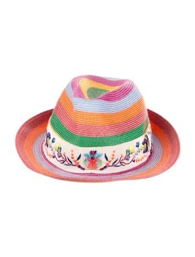 Pre-owned Etro Fedora Hat In Orange