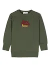Etro Pegaso-embroidered Cotton Sweatshirt In Green