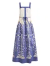Etro Fil-coupé Dress In Blue