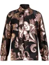Etro , Fil Coupé Jacquard Top, Woman, Pink, Size 46 In Black