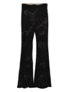 Etro Flared Casual Pants In Black