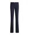 Etro Button-fastening Flared Trousers In Blue