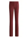 Etro Fit-flare Trousers In Burgundy