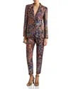 Etro Fitted Jacket With Peak Lapel In Multi