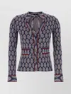 Etro Fitted V-neck Patterned Cardigan