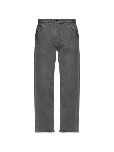 Etro Grey Cotton Trousers In Gray
