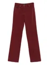 Etro Straight Leg Trousers In Red