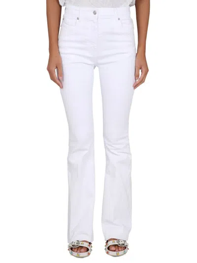 Etro Floral-embroidery Detailed Jeans In White