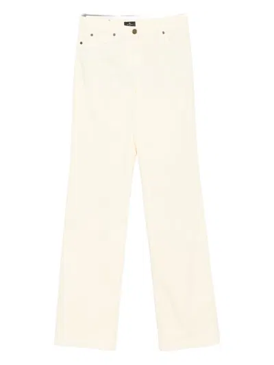 Etro Five-pockets Jeans In White