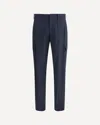 Etro Men Flannel Cargo Pants In Blue