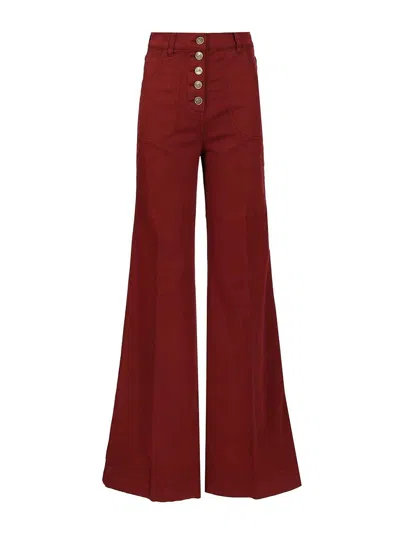 Etro Flare Jean In Red
