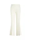 ETRO FLARE TROUSERS IN WHITE CADY STRETCH