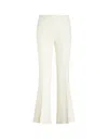 Etro Flared Trousers In Ivory Viscose In White